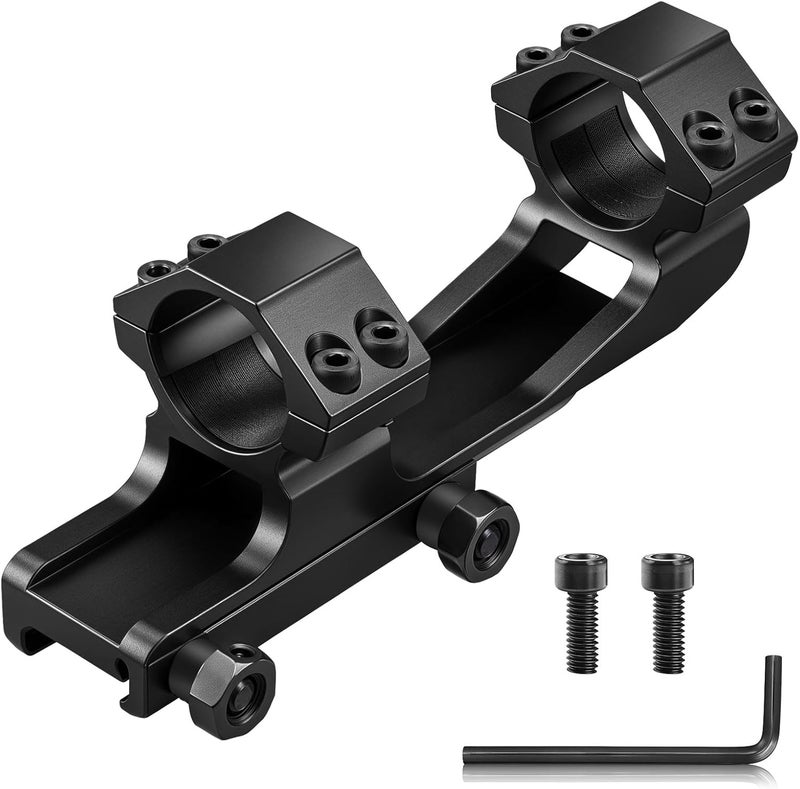 KKIKK 1 inch Scope Rings for Picatinny Rail, 2-PCS Scope Mount Rings - Image 1